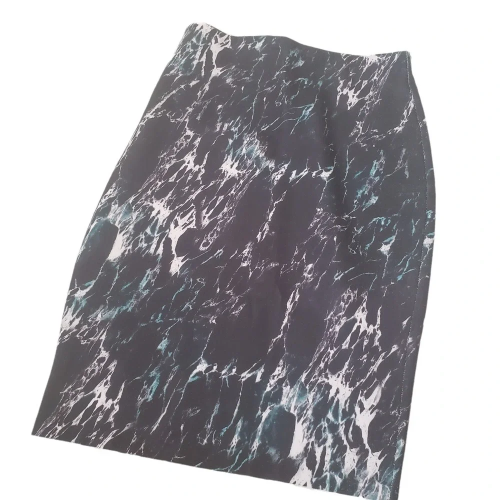 Zara W&B Collection Marbled‎ Pencil Skirt Size Medium